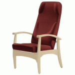 FAUTEUIL DE REPOS GRAND LARGE 4P HETRE BLANCHI/ROUGE