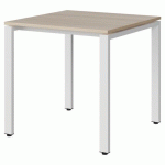 TABLE MALIBU 80X80 T6 SOUDÉ STR ABS ACACIA/BLC 9016 - MANUTAN EXPERT
