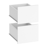 VICCO - ARMOIRE-PENDERIE VISIT BLANC LOT DE 2 PETITS TIROIRS