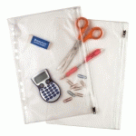 POCHETTES PERFORÉES OXFORD A4 ZIPPÉE PVC LISSE 14/100E - BOÎTE DE 10