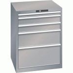 ARMOIRE GRIS PIGEON 717X725X850 AVEC 5 TIR. 200KG - LISTA