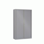 ARMOIRE MÉTAL À RIDEAUX 120 X 198 CM À MONTER COLORIS GRIS - MANUTAN COLLECTIVITÉS