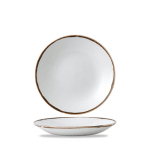 ASSIETTE CREUSE ROND BLANC PORCELAINE Ø 25,6 CM HARVEST DUDSON