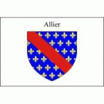 DRAPEAU ALLIER : DIMENSIONS - 100 X 150 CM