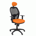 FAUTEUIL DE BUREAU JORQUERA - DOSSIER MAILLE - ORANGE