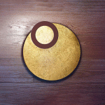 ICONE VERA APPLIQUE MURALE LED 930 Ø50CM OR/ROUILLE