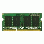 KINGSTON VALUERAM - DDR3L - MODULE - 2 GO - SO DIMM 204 BROCHES - 1600 MHZ / PC3L-12800 - MÉMOIRE SANS TAMPON
