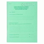 LIVRET INDIVIDUEL DE CONTRÔLE DES CONDUCTEURS 5070E