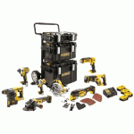 PACK OUTILLAGE ÉLECTROPORTATIF XR 18V - 8 MACHINES - DCK853P4-QW DEWALT