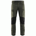 PANTALON DE TRAVAIL SERVICES STRETCH VERT ARMÉE/NOIR TAILLE 42C - BLAKLADER