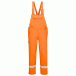 PORTWEST FR418 COTTE À BRETELLES MULTIRISQUES 280G ORANGE - TAILLE XL