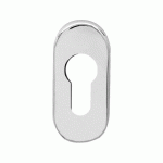 ROSACE DE SÉCURITÉ ÉTROITE OVALE POUR PORTE CHASSIS EZ145 - INOX POLI - CLÉ I KARCHER DESIGN
