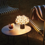 SLAMP CLIZIA MAMA NON MAMA TABLE LED OR/NOIR