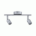 SPOT À ÉQUIPER GU10 MAX 2X10W - IP44 - GRADABLE - CHROMÉ - CAROLINA PAULMANN