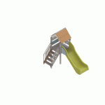 STRUCTURE FRIPOUNETTE MINI-GLISSE - ACIER - PLATINES - POLY - OR/BLEU-WIKI CAT - MANUTAN COLLECTIVITÉS