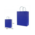 TRADE SHOP TRAESIO - SET 4-PIECE GIFT BAG PAPER BAGS BLUE COLOUR 33 X 26 X 12CM 68451