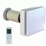 VENTILATION DOUBLE FLUX HYGRO DÉCENTRALISÉE AUTONOME - 30 M3/H - HRW MONO WIFI AXELAIR