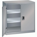 ARMOIRE GRIS PIGEON 1000X580X1000 AVEC 2 RAYONS AMO. - LISTA