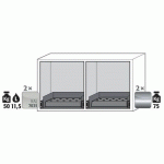 ARMOIRE SÉCURITÉ UB-S-90 UB90.060.110.UL.2S GRIS - ASECOS