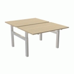 BUREAU DROIT BENCH 2 PLACES 120 CM - ERABLE - ROBBERECHTS
