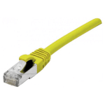 CORDON RJ45 CATEGORIE 6A F/UTP LSOH SNAGLESS JAUNE - 25 M