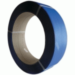 FEUILLARD PP MACHINE 12 X 063 MM 2500 M D406 BLEU - BBA EMBALLAGES