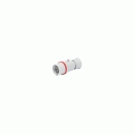 FICHE MOBILE DROITE IEC 309 HP IP44/IP54 3P+T 32A 380 - 415V ROUGE - GEWISS - GW60019FH