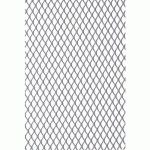 GRILLE DE MÉTAL DÉPLOYÉ EN ALUMINIUM ANODISÉ - MODÈLE 480 - 1X2 M - ARGENT DUVAL