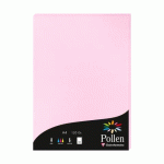 LOT DE 2 - ETUI DE 50 FEUILLES POLLEN 210X297MM 120G/M2 - ROSE DRAGÉE
