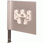 PICTOGRAMME NEOSIGN 3D DRAPEAU SALLE DE RÉUNION BLANC - MANUTAN COLLECTIVITÉS