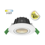 MIIDEX LIGHTING - SPOT LED CHROMA - 8W CCT BBC IP65 DIMMABLE ® DIMMABLE - CCT