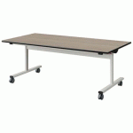 TABLE MALIBU RAB. 160X80 T3 DL ST CHÊNE 1146/NOIR BLC 9016
