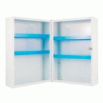 ARMOIRE À PHARMACIE BLANCHE VIDE 1 PORTE DOUBLE