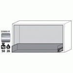 ARMOIRE SÉCURITÉ SOUS PAILLASSE UB-S-90 UB90.060.110.S BLANC - ASECOS