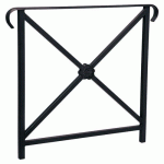 BARRIÈRE HÉRITAGE ROSACE 80 CM DOUBLE CROSSE - NOIR 9005 - PROCITY