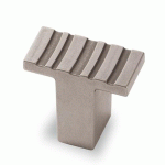 BOUTON DE MEUBLE RECTANGULAIRE OKA - 40X20 MM - HAUTEUR 26 MM - PAR 4 - ASPECT ÉTAIN HETTICH