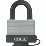 CADENAS À CLÉ - ÉTANCHE - CORPS ET ANSE GAINÉS - SOCLE PVC - GRIS ABUS