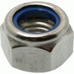 ECROUS HEXAGONAUX INDESSÉRABLES BAGUE NYLON INOX A2 DIN 985