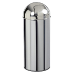 POUBELLE PUSH  ROSSIGNOL 45 L INOX COUVERCLE À TRAPPE