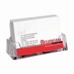 LOT DE 2 - PORTE CARTE DE VISITE 1 CASE 5,6 X 9,4 X 3,8 CM TRANSPARENT