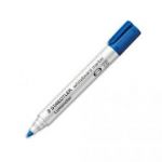 STAEDTLER MARQUEUR EFFAÇABLE À SEC POUR TABLEAUX BLANCS POINTE OGIVE ENCRE À BASE D'ALCOOL BLEUE 351