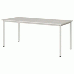 TABLE MALIBU 180X80 T6 4P STRA ABS BLC SE W911/BLC 9016