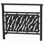 BARRIÈRE VENISE 1 M STRUCTURE TÔLE DÉCOUPÉE - ZINC NOIR 9005 - PROCITY