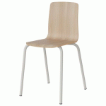 CHAISE MALIBU 4P T7 COQUE ACACIA LAK 1277 / ALU BLANC 9016 - MANUTAN EXPERT