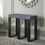 ITAMOBY - CONSOLE EXTENSIBLE 90X40/196 CM SINTESI SMALL CEMENTO STRUCTURE ANTHRACITE
