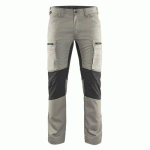 PANTALON DE TRAVAIL SERVICES STRETCH BEIGE/NOIR TAILLE 44C - BLAKLADER