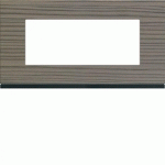 PLAQUE 5M E71 GREY WOOD - APPAREILLAGE MURAL GALLERY HAGER WXP4805