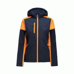 PRINTER PRIME PRIME VESTE SOFTSHELL FEMMES MARINE/ORANGE FLUO - TAILLE M