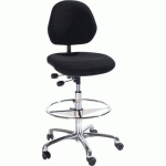 SIÈGE AKTIV - TISSU - HAUT - ALUMINIUM - NOIR - GLOBAL PROFESSIONAL SEATING