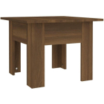 TABLE BASSE CHÊNE MARRON 55X55X42 CM AGGLOMÉRÉ